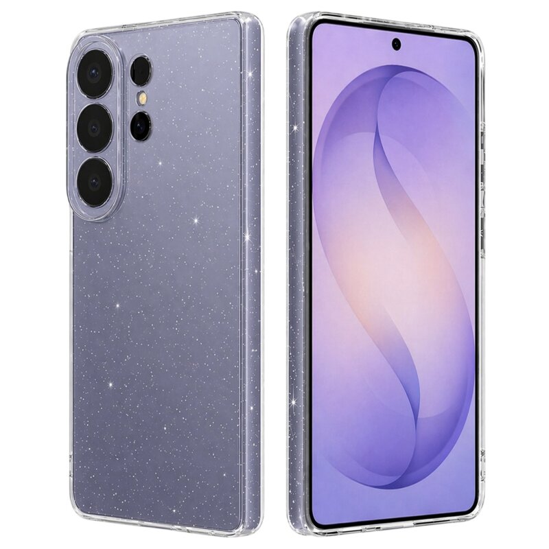 Husa sclipici Samsung Galaxy S26 Ultra Techsuit SparkleSkin, transparenta