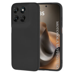 Husa silicon Motorola Moto G77 Techsuit SoftFlex, negru