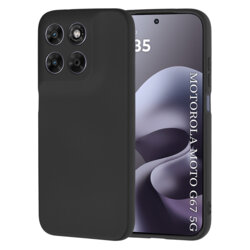 Husa silicon Motorola Moto G67 Techsuit SoftFlex, negru