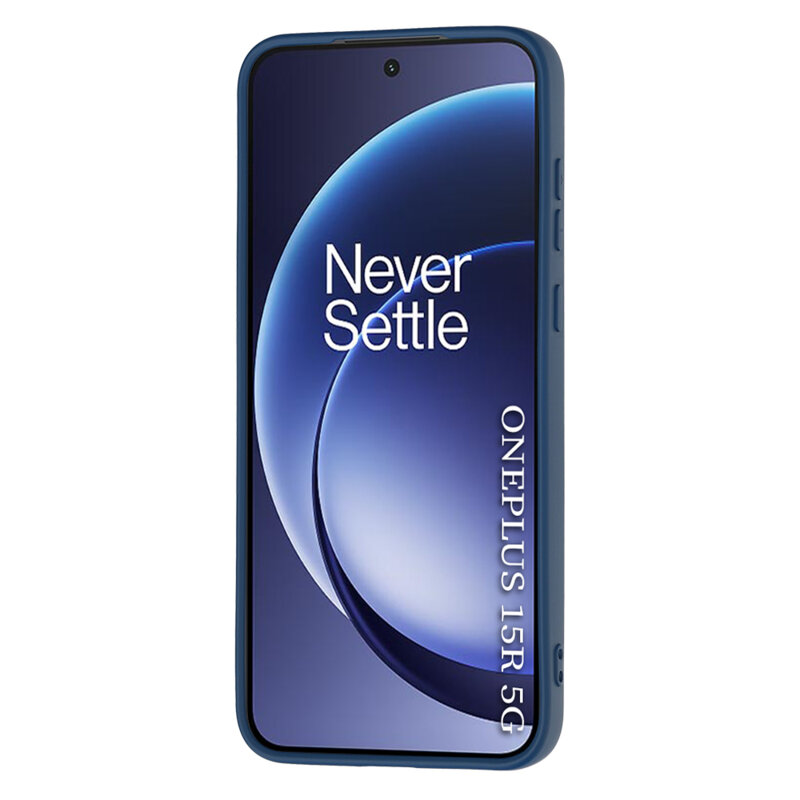 Husa silicon OnePlus 15R Techsuit SoftFlex, bleumarin