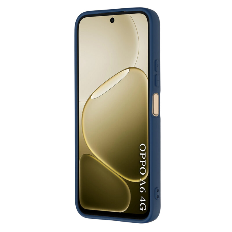 Husa silicon Oppo A6 4G Techsuit SoftFlex, bleumarin