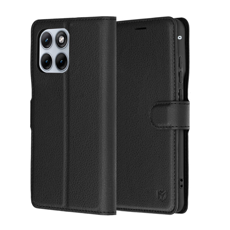 Husa Motorola Edge 70 Fusion Techsuit Leather Folio, negru