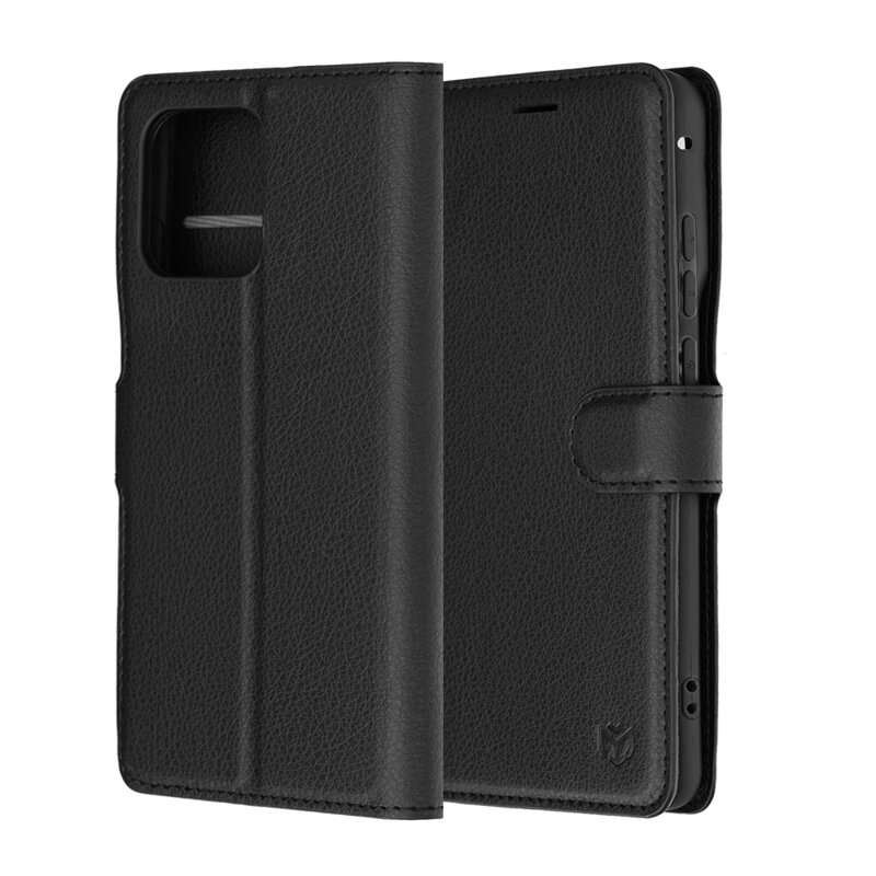 Husa Motorola Edge 70 Fusion Techsuit Leather Folio, negru