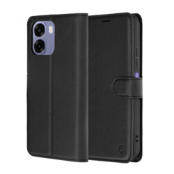 Husa Oppo A6x 4G Techsuit Leather Folio, negru