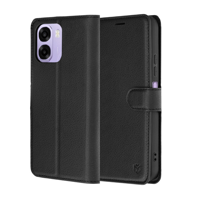 Husa Oppo A6x 5G Techsuit Leather Folio, negru