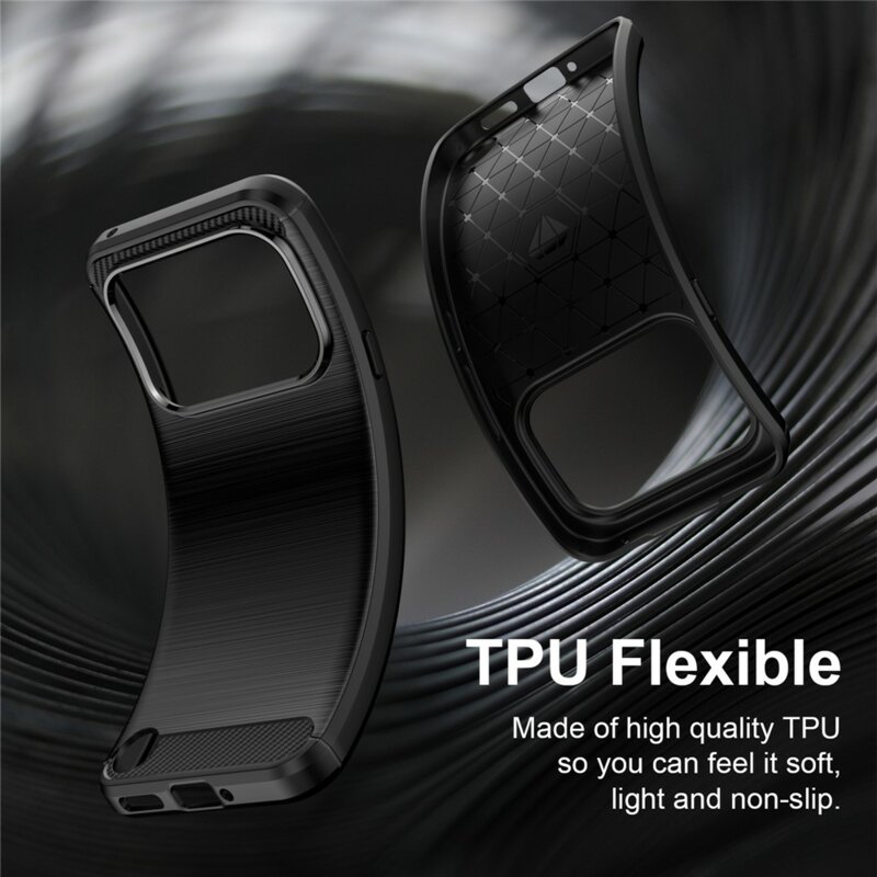 Husa Nothing Phone (4a) Pro Techsuit Carbon Silicone, negru