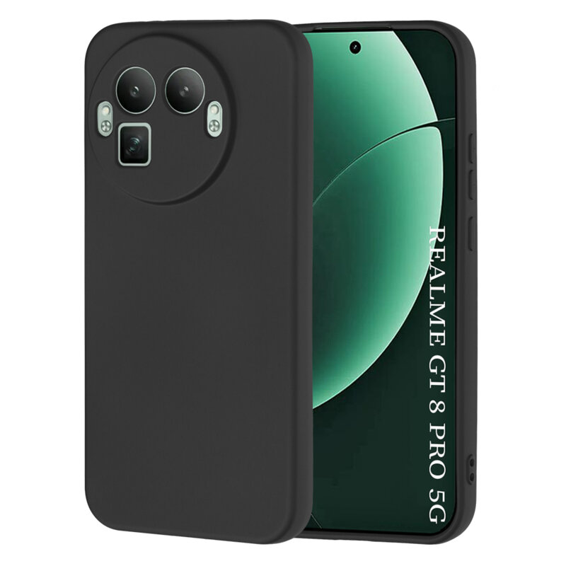 Husa silicon Realme GT 8 Pro Techsuit SoftFlex, negru