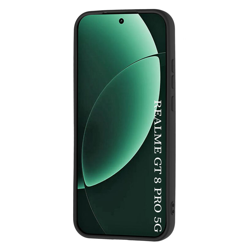 Husa silicon Realme GT 8 Pro Techsuit SoftFlex, negru