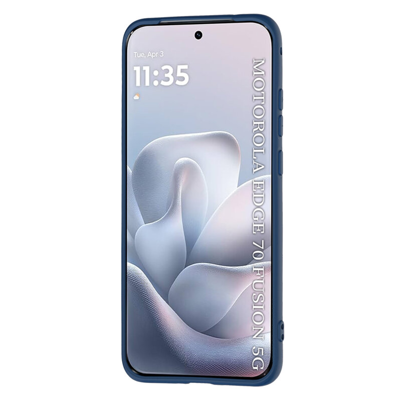 Husa silicon Motorola Edge 70 Fusion Techsuit SoftFlex, bleumarin