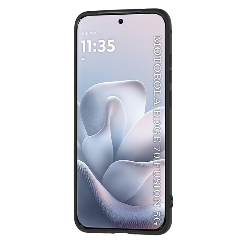 Husa silicon Motorola Edge 70 Fusion Techsuit SoftFlex, negru