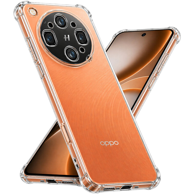 Husa Oppo Find X9 Ultra Techsuit Shockproof Clear Silicone, transparenta