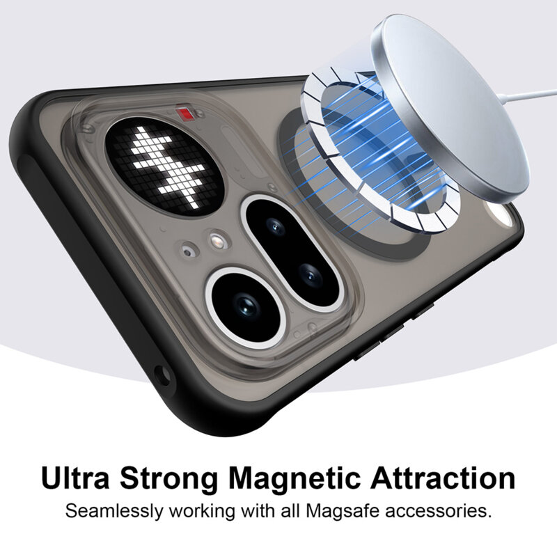 Husa Nothing Phone (4a) Pro Techsuit HaloFrost II MagSafe, negru