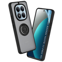 Husa Xiaomi Redmi Note 15 Pro 4G Techsuit Glinth cu inel suport stand magnetic, negru