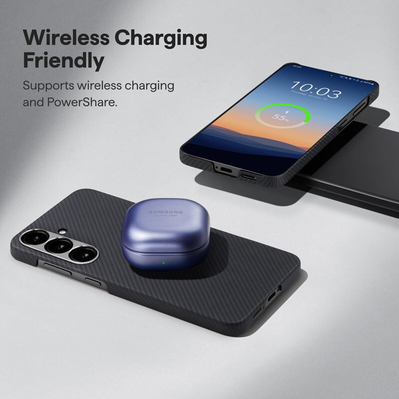 Husa OnePlus 15 Techsuit Aramid Fiber MagSafe, negru