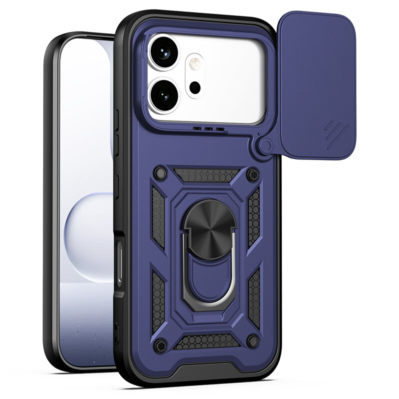 Husa Honor 600 Pro protectie camera Techsuit CamShield Series, albastru
