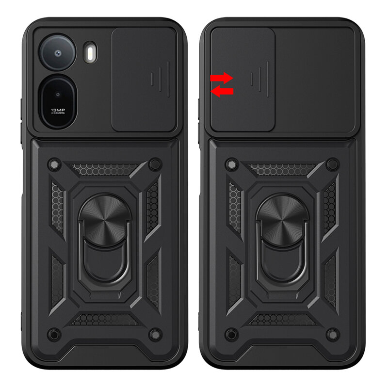Husa Xiaomi Redmi A7 Pro 4G protectie camera Techsuit CamShield Series, negru