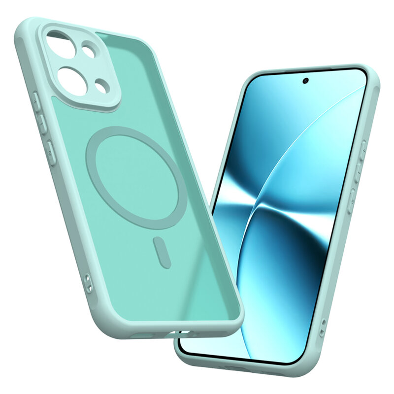 Husa Xiaomi Poco X8 Pro Max Techsuit HaloFrost II MagSafe, verde menta