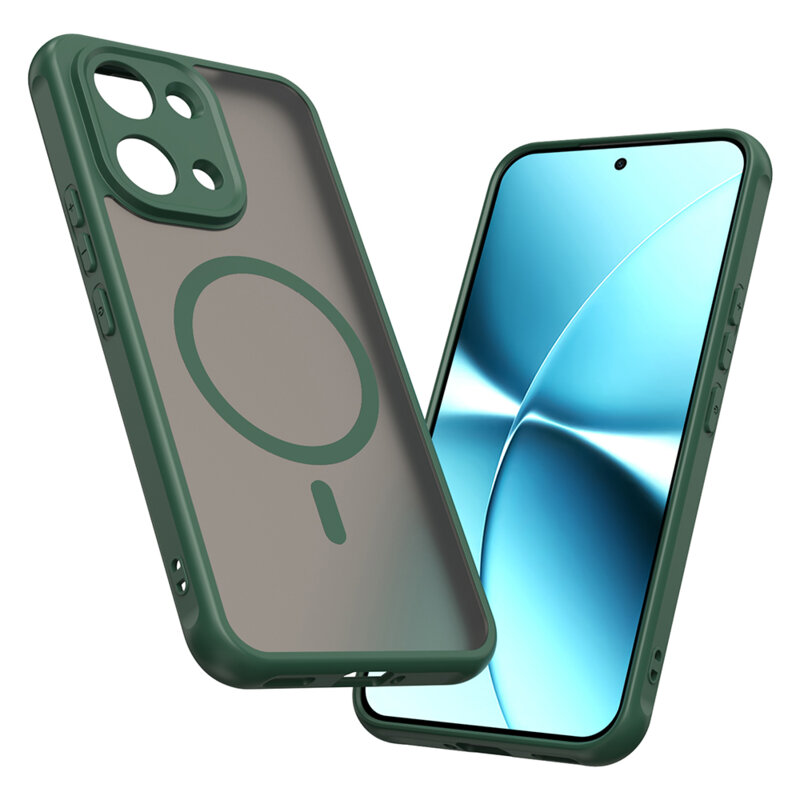Husa Xiaomi Poco X8 Pro Max Techsuit HaloFrost II MagSafe, verde