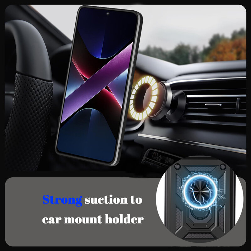 Husa Xiaomi Poco X8 Pro Max protectie camera Techsuit CamShield Series, auriu