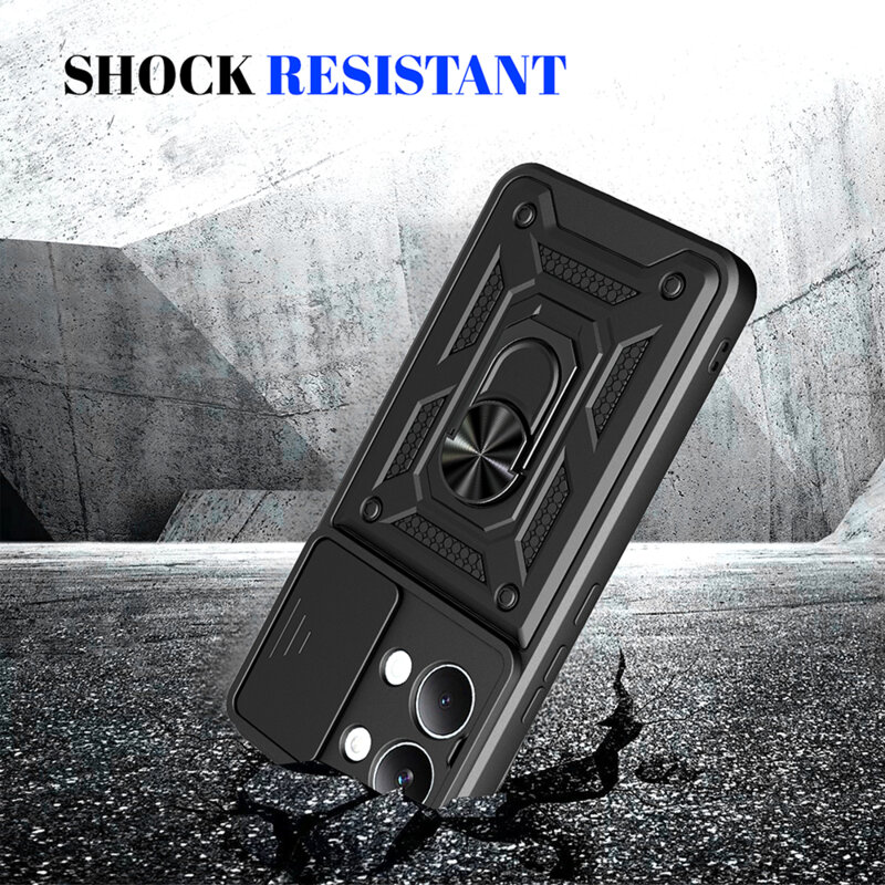 Husa Xiaomi Poco X8 Pro Max protectie camera Techsuit CamShield Series, verde