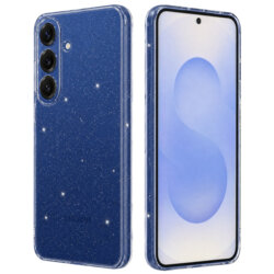Husa sclipici Samsung Galaxy S25 Techsuit SparkleSkin, transparenta