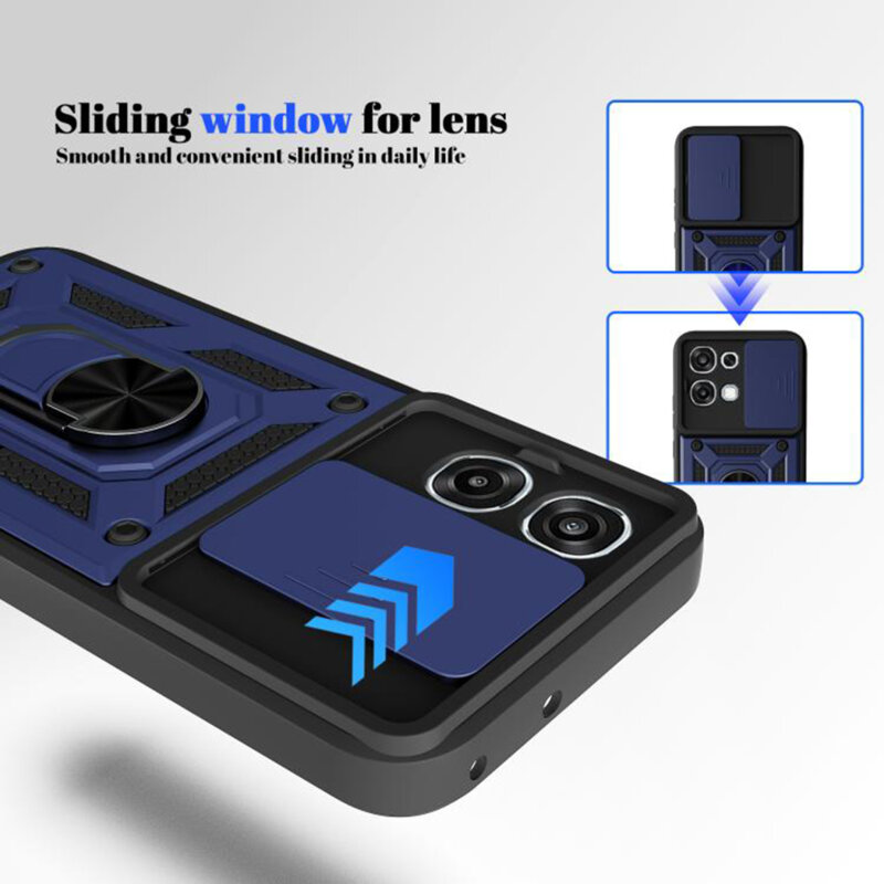 Husa Oppo A6 Pro 5G protectie camera Techsuit CamShield Series, auriu