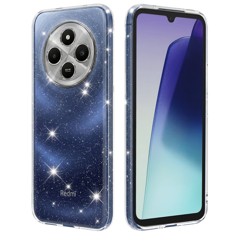 Husa sclipici Xiaomi Redmi 14C Techsuit SparkleSkin, transparenta
