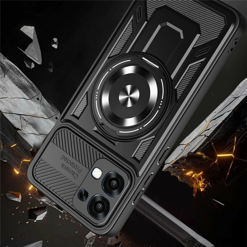 Husa Oppo A6 Pro 4G Techsuit RuggedCam, gri