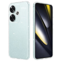 Husa sclipici Xiaomi Poco F6 Techsuit SparkleSkin, transparenta