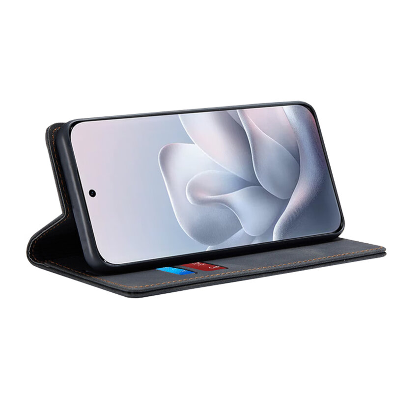 Husa piele Motorola Edge 70 Fusion Techsuit Confy Cover, negru