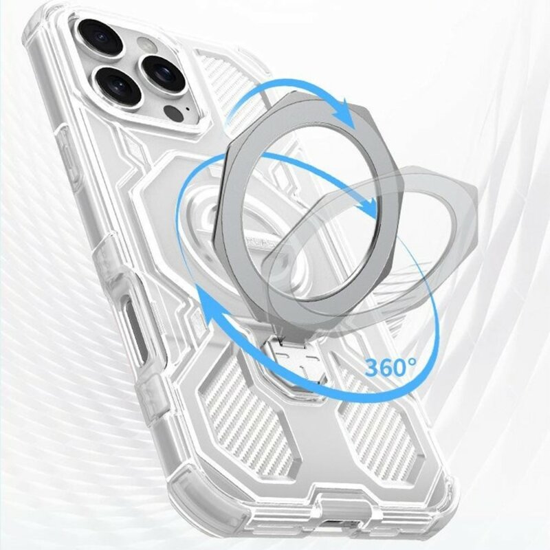 Husa Motorola Edge 60 Fusion Techsuit Carbon Shield PRO, alb