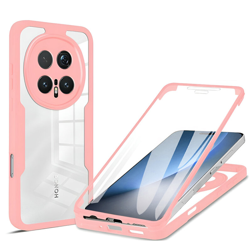Husa 360° Honor Magic8 Pro Techsuit ColorVerse, roz