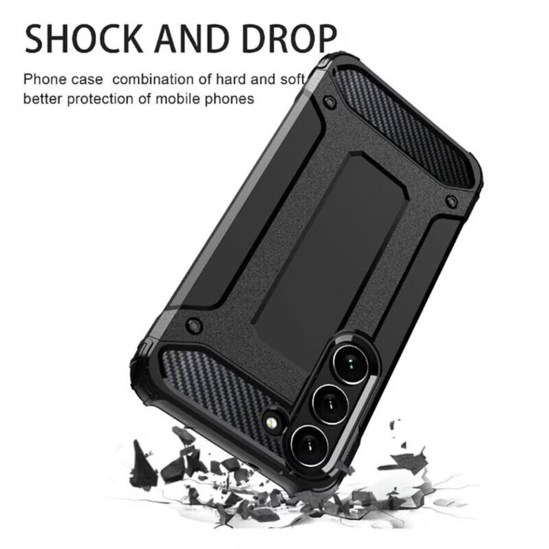 Husa Samsung Galaxy A17 4G Techsuit Hybrid Armor, negru