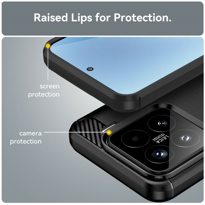 Husa Oppo A6 Pro 5G Techsuit Carbon Silicone, albastru