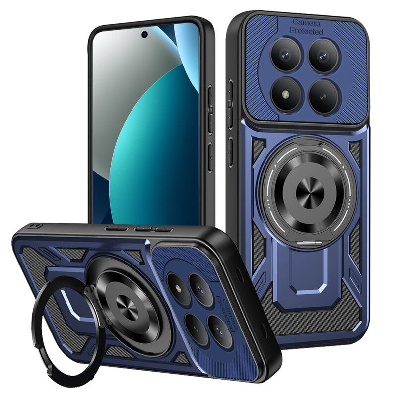 Husa Xiaomi Redmi Note 15 Pro 4G Techsuit RuggedCam, albastru