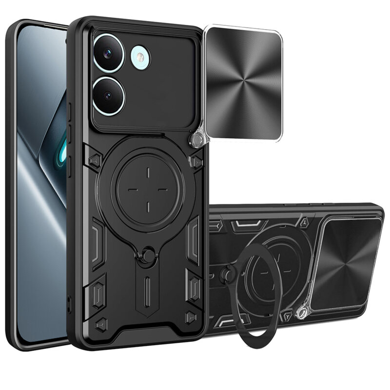 Husa Xiaomi Poco X8 Pro Techsuit CamGuard Pro, negru