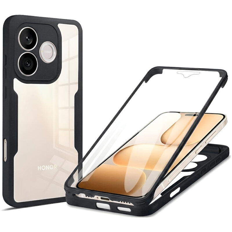 Husa 360° Honor 600 Lite Techsuit ColorVerse, negru