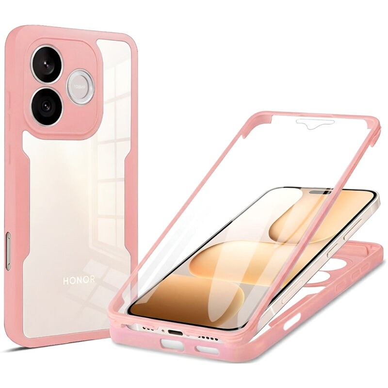 Husa 360° Honor 600 Lite Techsuit ColorVerse, roz