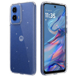 Husa sclipici Motorola Moto G45 Techsuit SparkleSkin, transparenta