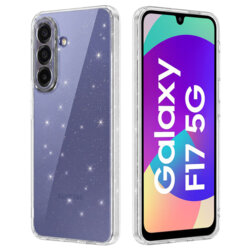 Husa sclipici Samsung Galaxy F17 Techsuit SparkleSkin, transparenta