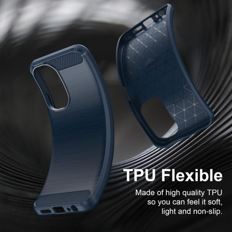 Husa Xiaomi Redmi A7 Pro 4G Techsuit Carbon Silicone, albastru