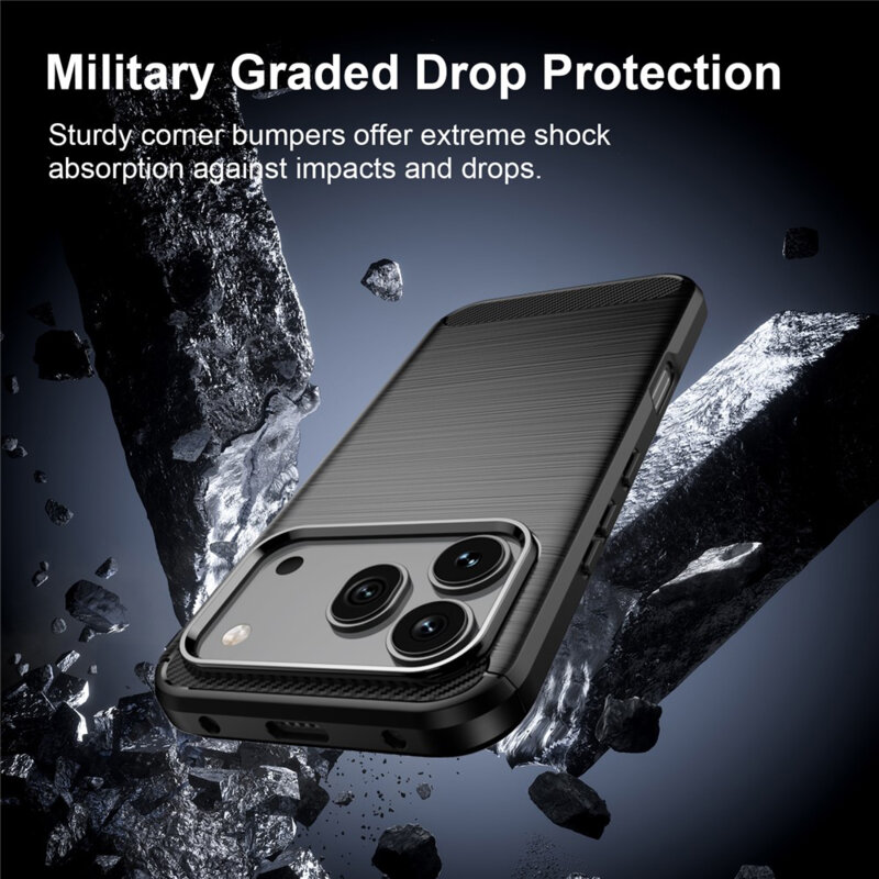 Husa Honor 600 Techsuit Carbon Silicone, negru