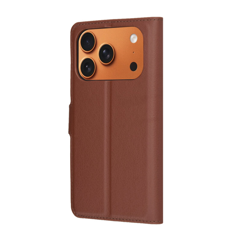 Husa iPhone 17 Pro Max Techsuit Leather Folio, maro