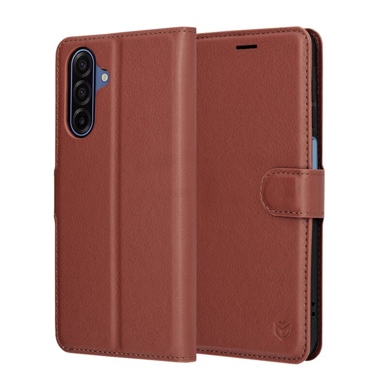 Husa Samsung Galaxy A17 4G Techsuit Leather Folio, maro