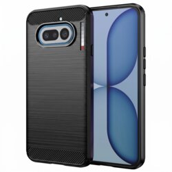 Husa Nothing Phone (4a) Techsuit Carbon Silicone, negru