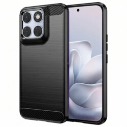 Husa Motorola Edge 70 Fusion Techsuit Carbon Silicone, negru