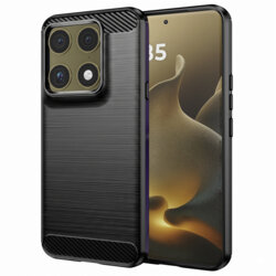 Husa Motorola Signature Techsuit Carbon Silicone, negru