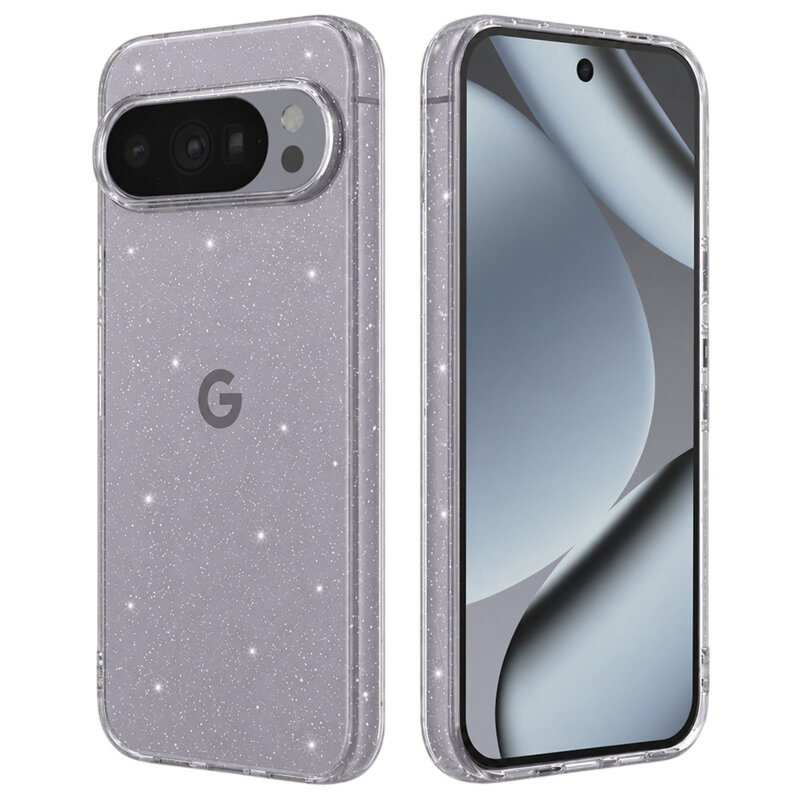 Husa sclipici Google Pixel 10 Pro Techsuit SparkleSkin, transparenta