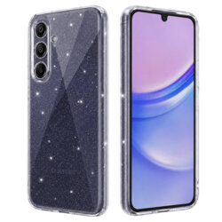 Husa sclipici Samsung Galaxy A15 5G Techsuit SparkleSkin, transparenta