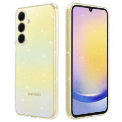 Husa sclipici Samsung Galaxy A25 5G Techsuit SparkleSkin, transparenta